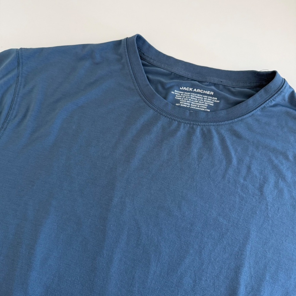 Jack Archer Anytime Blue Short Sleeve TShirt Men's Large‎
